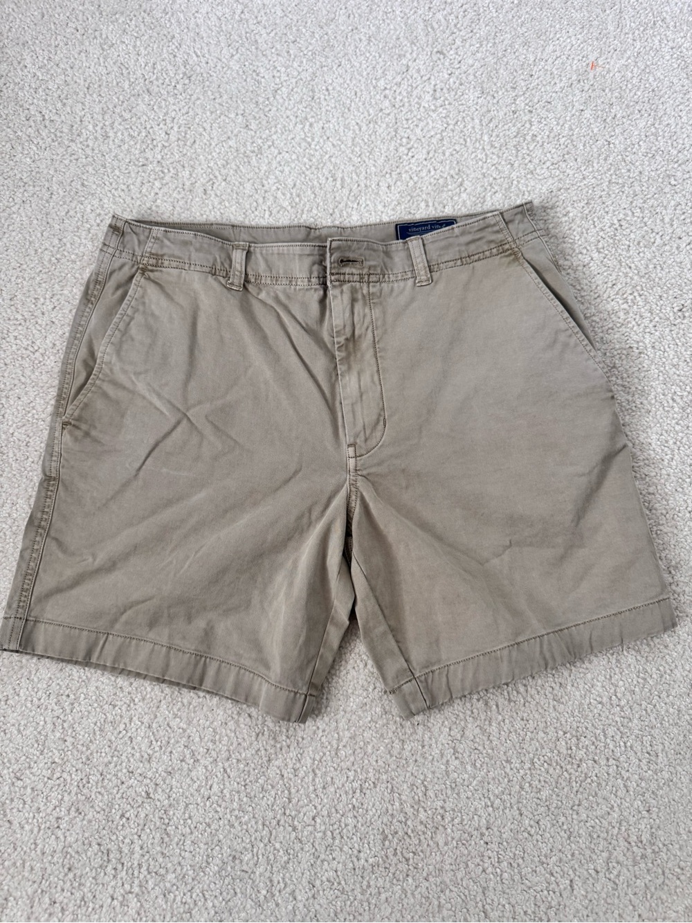 Vineyard Vines Men's Casual Cotton Chino Shorts - Khaki
